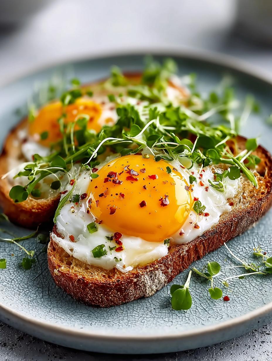 Smashed Eggs Toast