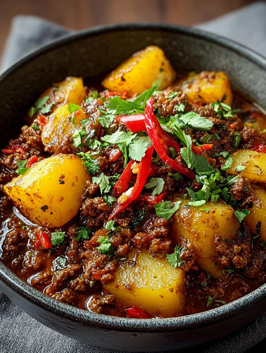 Spicy Ground Beef Potato