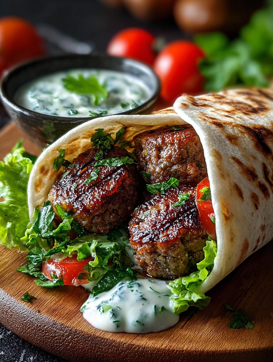 Spicy Lamb Kofta Wraps