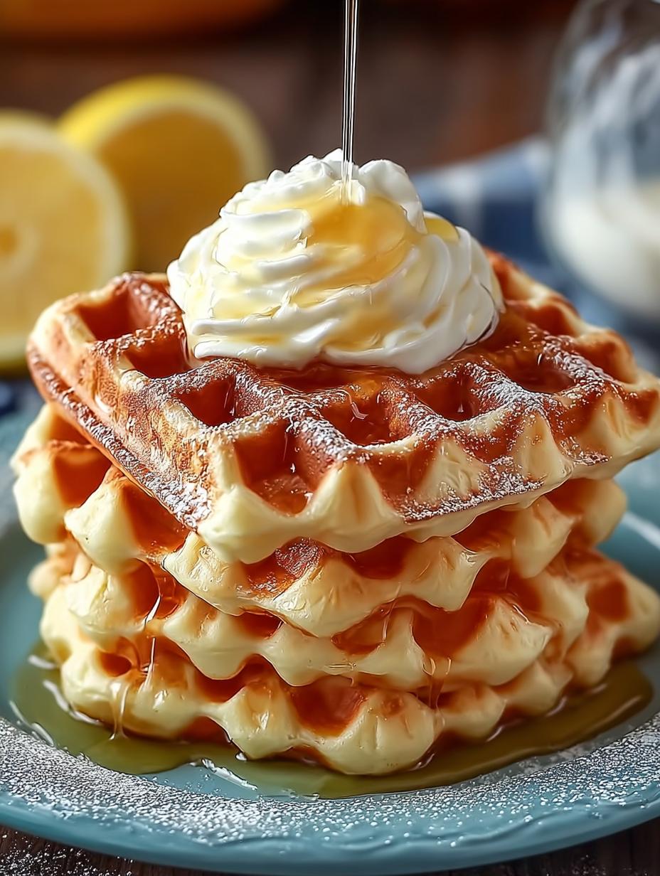 Superleckere Vanille Joghurt Waffeln