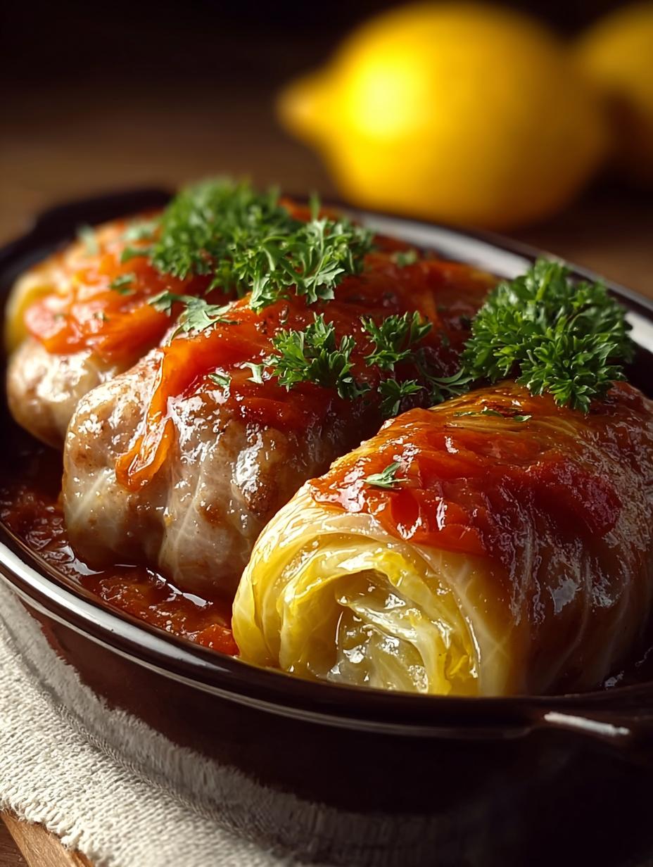 Heerlijke Traditionele Kohlrouladen Recept Nach, perfect gegaard en geserveerd met saus