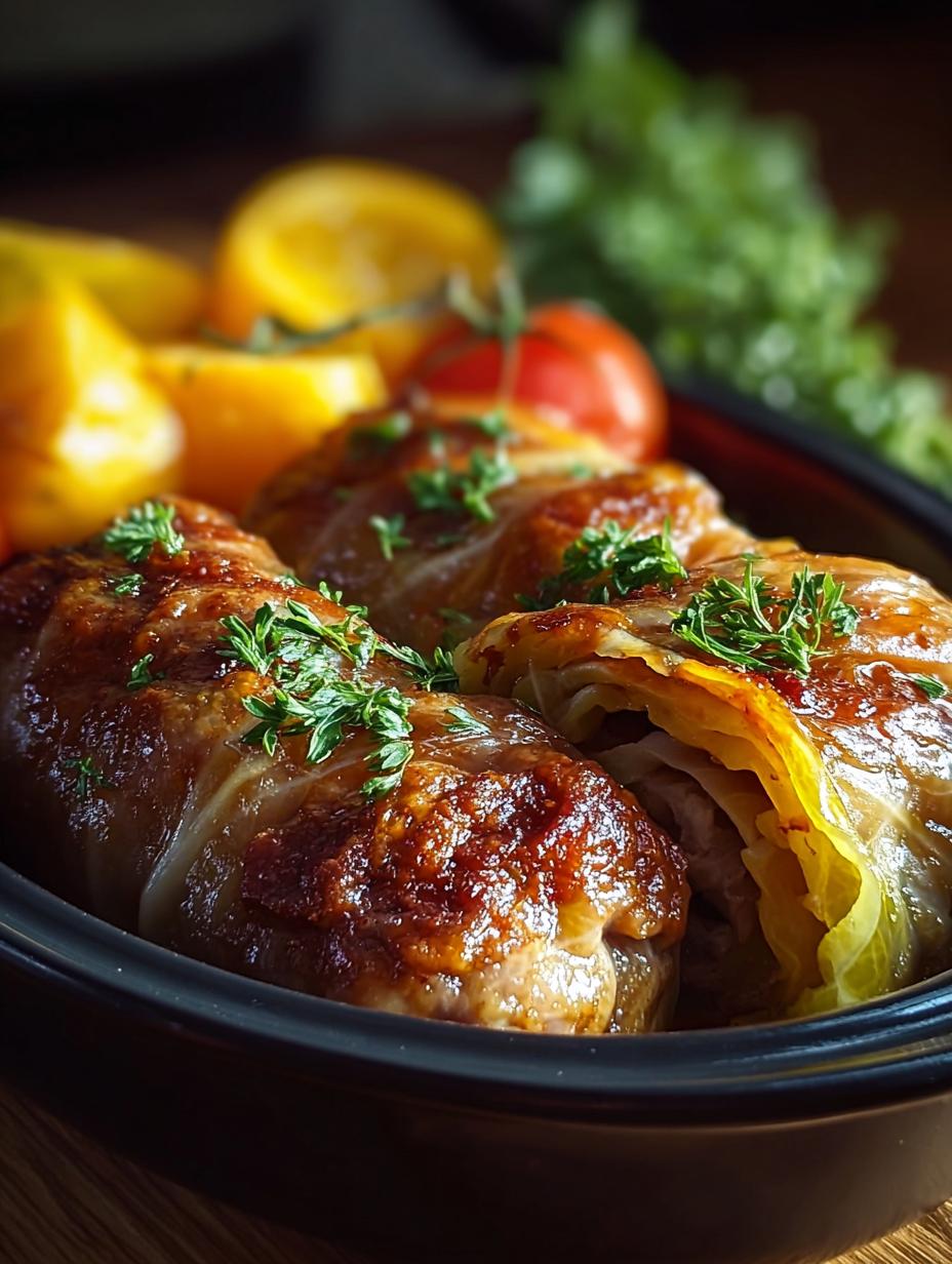 Traditionele Kohlrouladen Recept Nach, close-up van de vulling en perfect gerolde kool