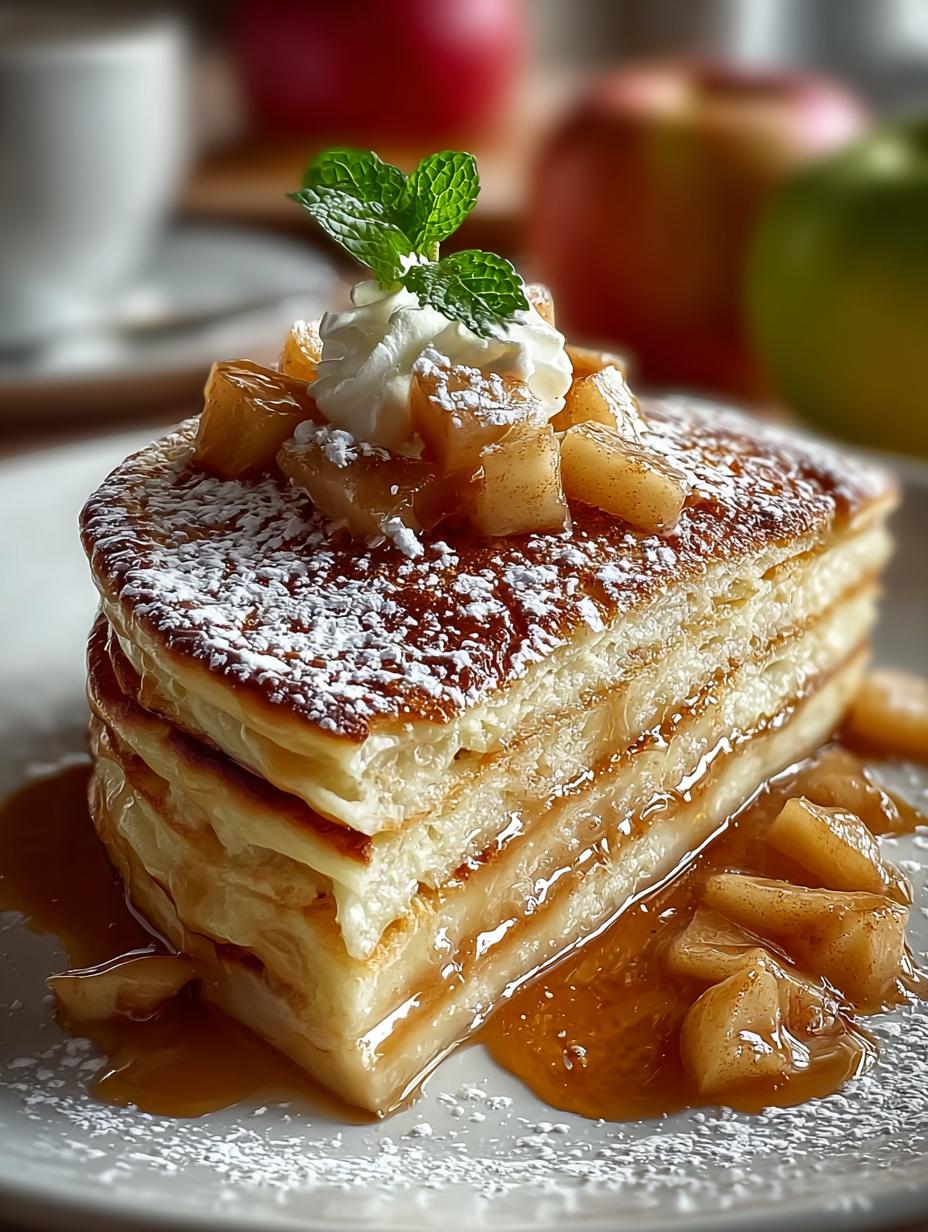Apfelkuchen Pfannkuchen