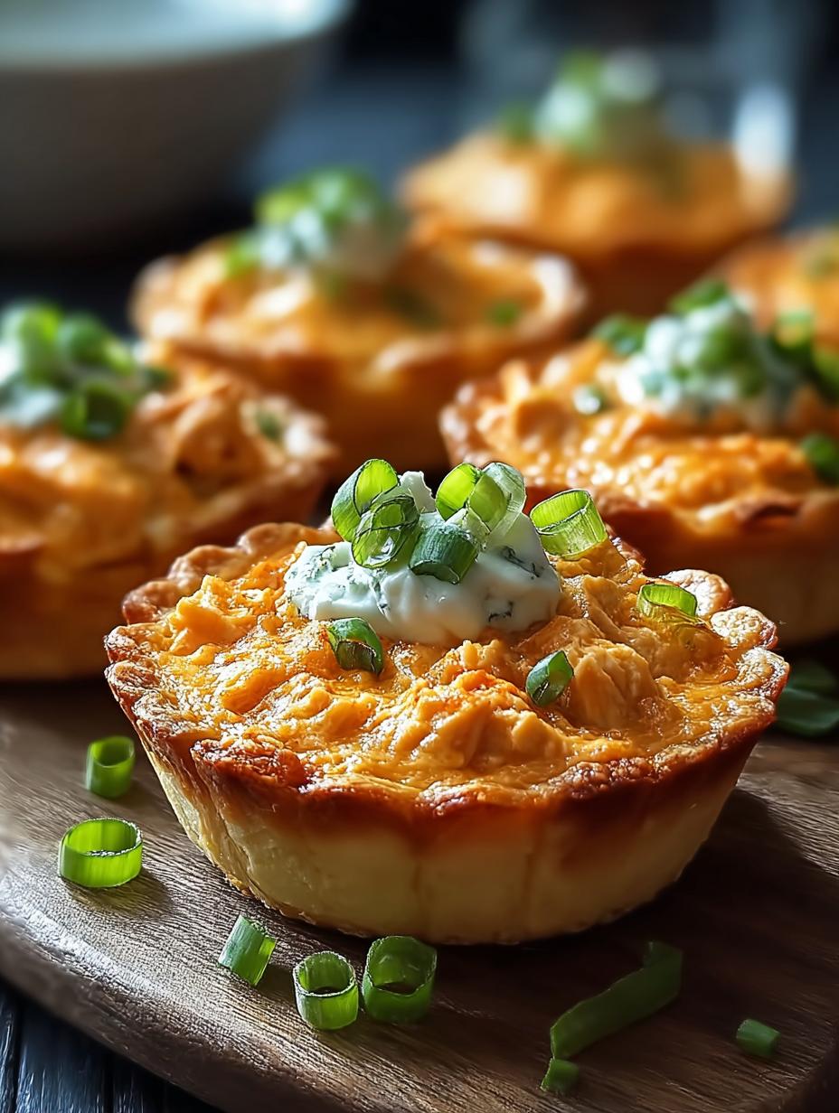 Buffalo Chicken Dip Cups