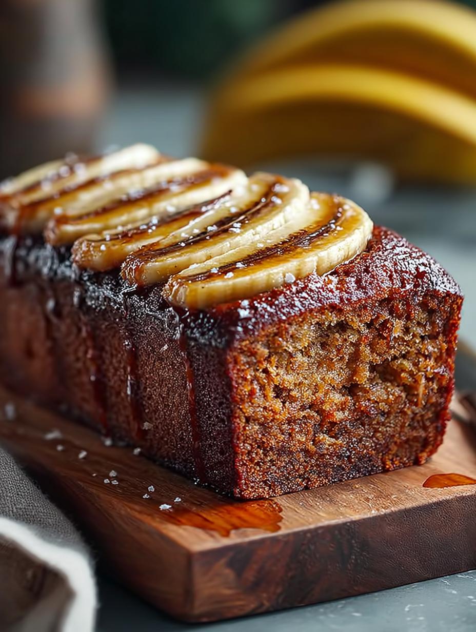 Chocolate Caramelised Banana Bread