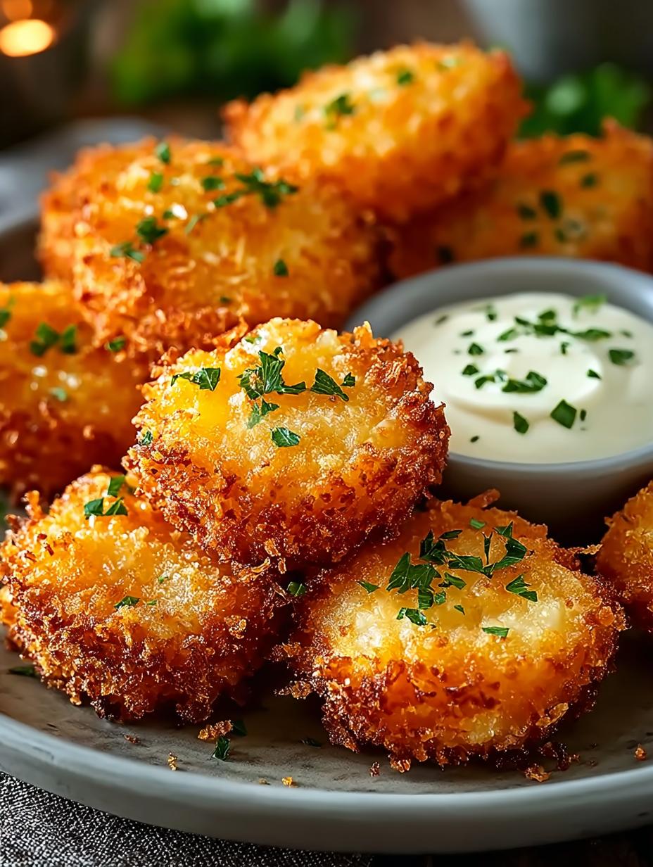 Crispy Pickle Cheese Bites