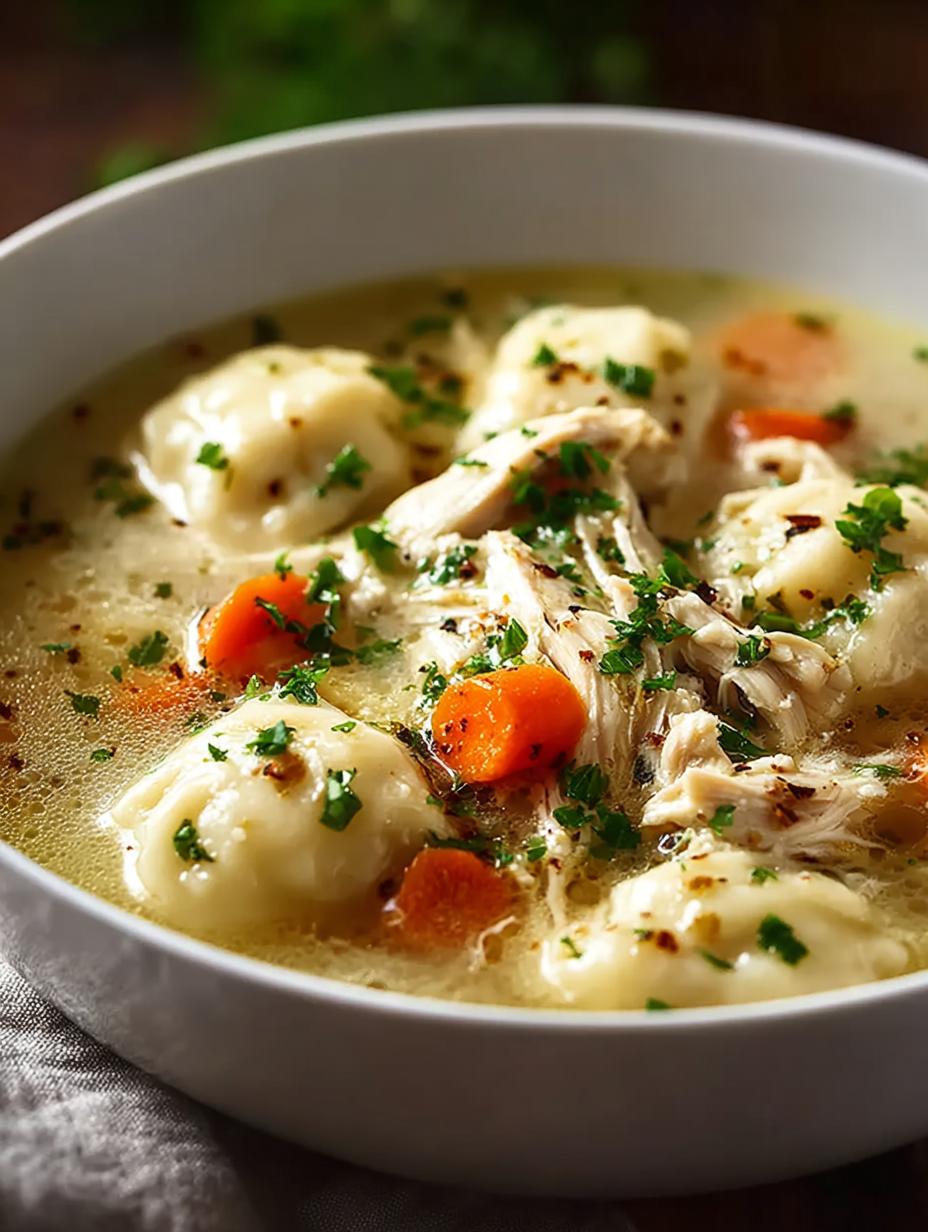 Crockpot Chicken Dumpling Soup