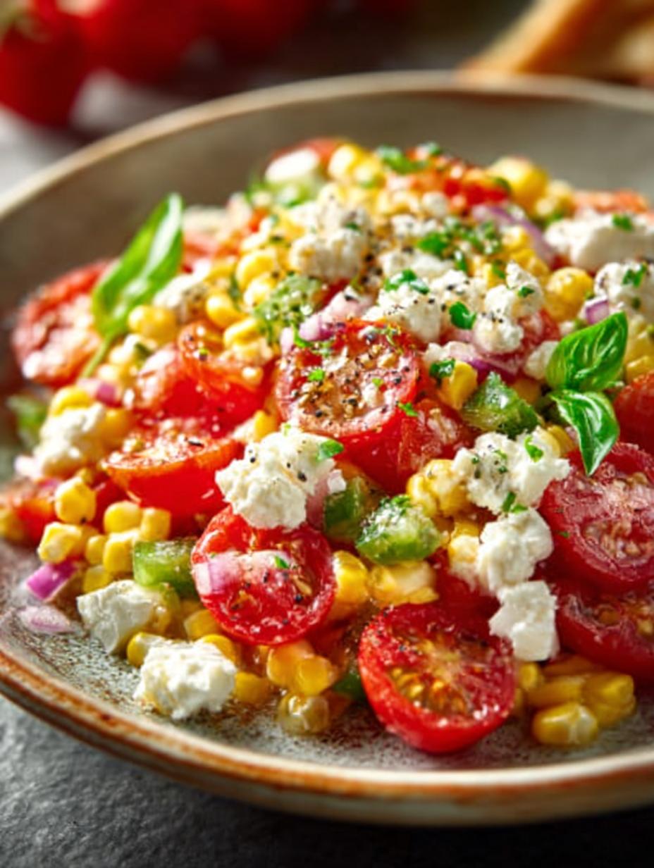 Einfacher Maissalat Mit Feta