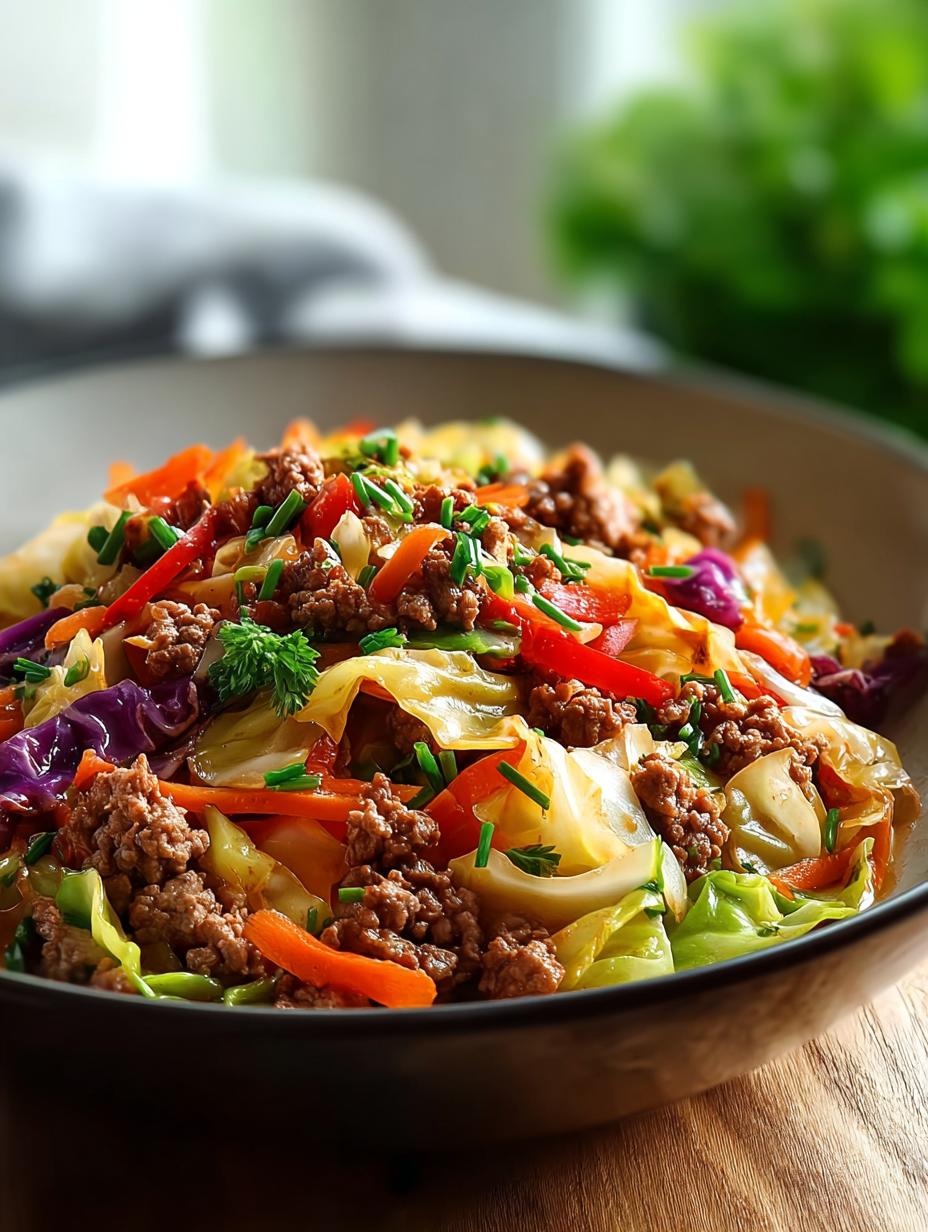 Healthy Ground Beef Cabbage