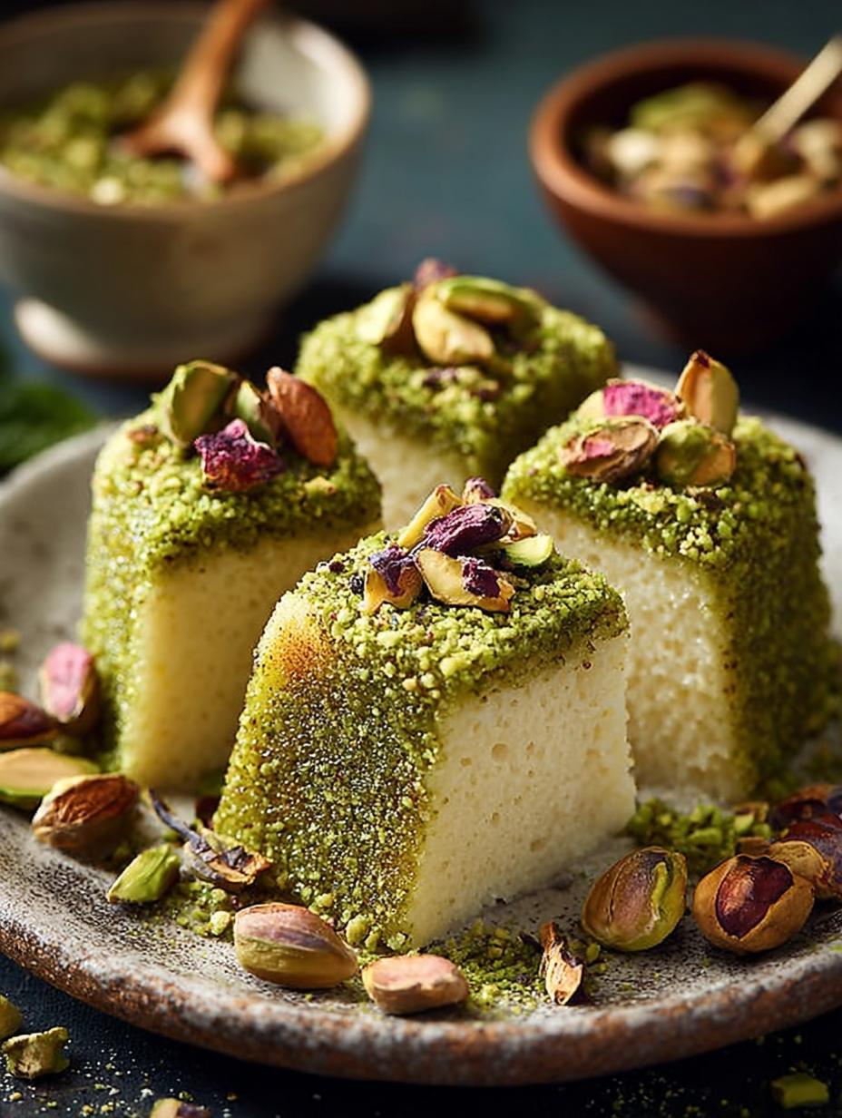 Pistazien Semolina Halva