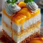Quark Pfirsich Sahne Torte