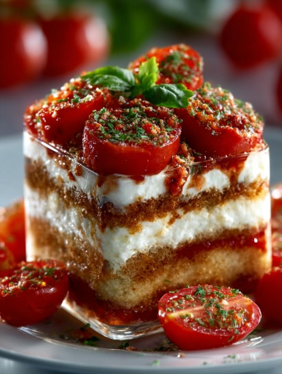 Tomaten Mozzarella Tiramisu