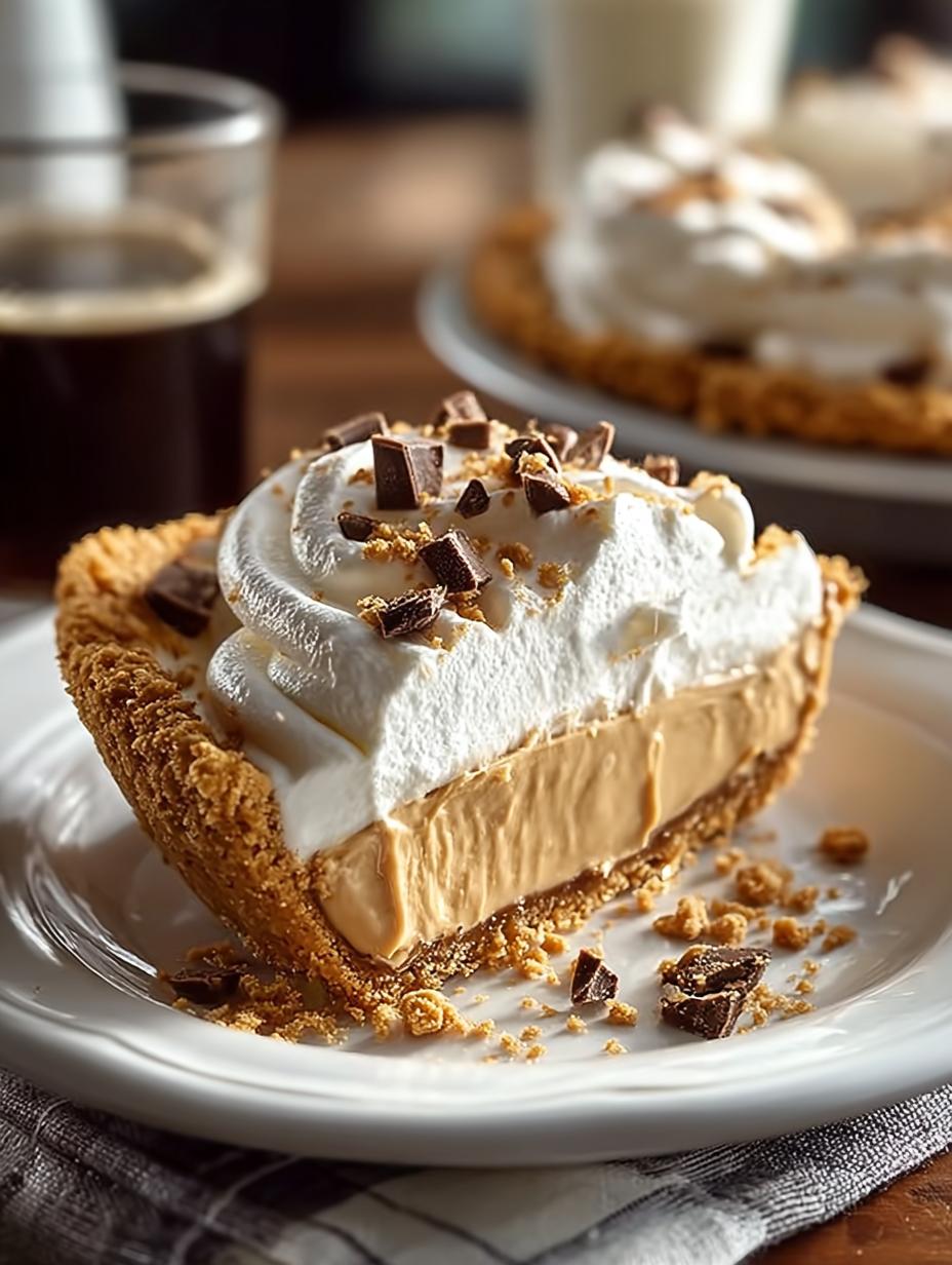 Amish Erdnussbutter Creme Torte: Een Hemelse No-Bake Sensatie 6 Amish Erdnussbutter Creme Torte: Een Hemelse No-Bake Sensatie - Plakken van pindakaastaart geserveerd