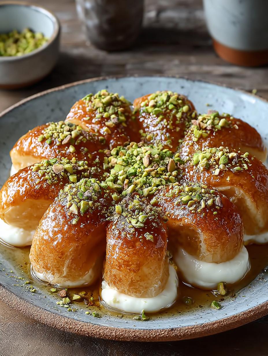 Atayef met Roomkaas: 250 kcal, een hemelse sensatie - Atayef with Cream Cheese - main visual representation