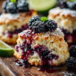 Blackberry Lime Scones