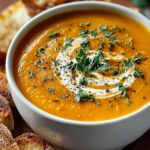 Butternut Kurbis Und Suskartoffelsuppe