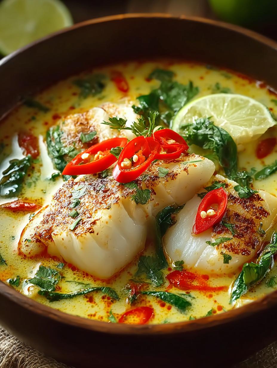 Coconut Lime Fish Soup