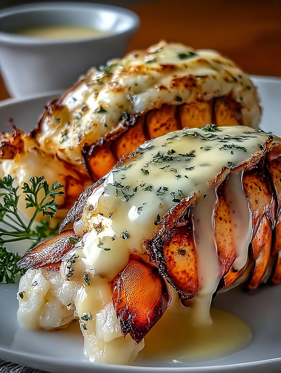 Cremige Knoblauch Hummerschwaenze