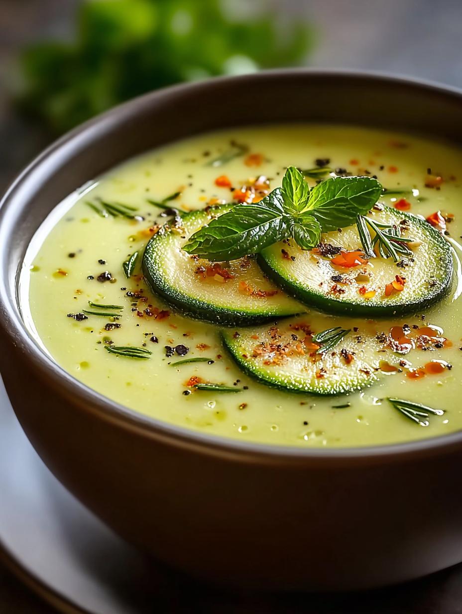 Heerlijke Romige Zucchinisuppe Aus Dem Slowcooker, perfect voor koude dagen