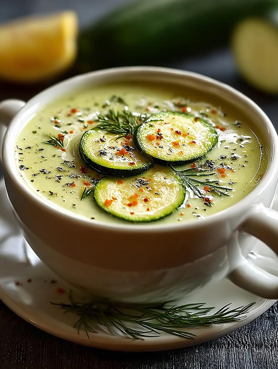 Cremige Zucchinisuppe Aus Dem Slowcooker: 4 Heerlijke Uren - Romige Zucchinisuppe Aus Dem met verse kruiden