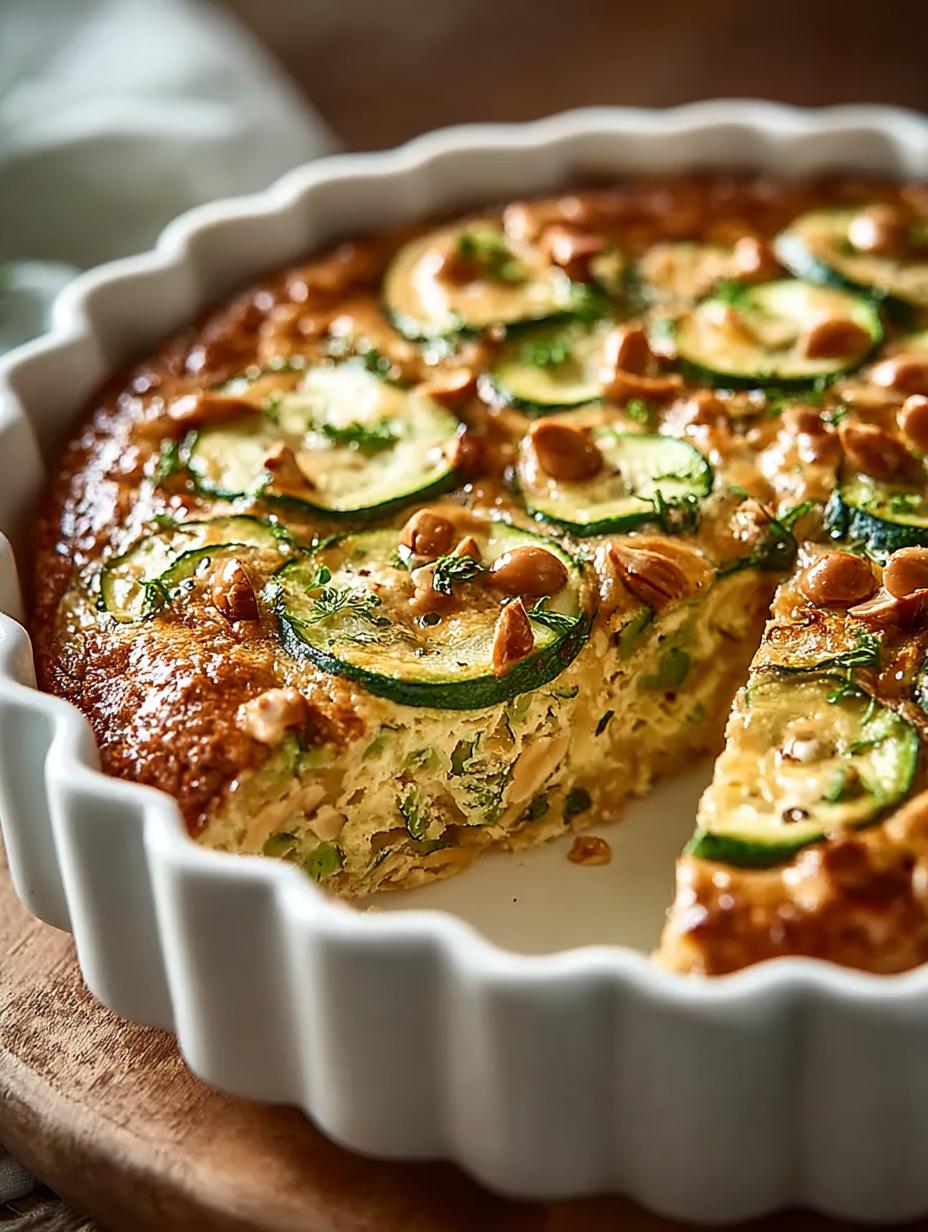 Erdnussbutter Zucchini Auflauf