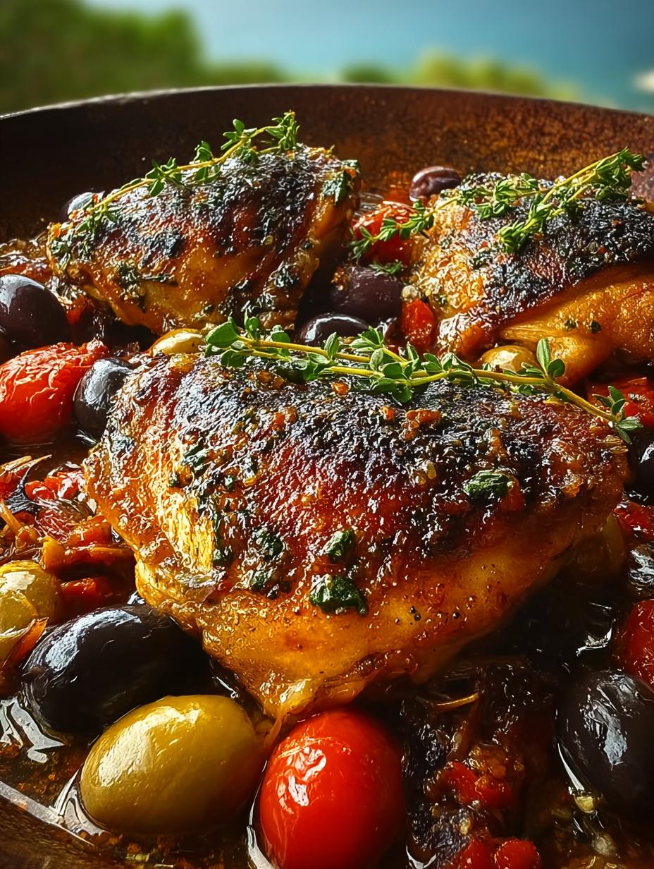 Geschmorte Haehnchenschenkel: 1 heerlijke smaaksensatie 5 Heerlijke Geschmorte Haehnchenschenkel Mediterran met rijke saus en verse kruiden, klaar om te serveren