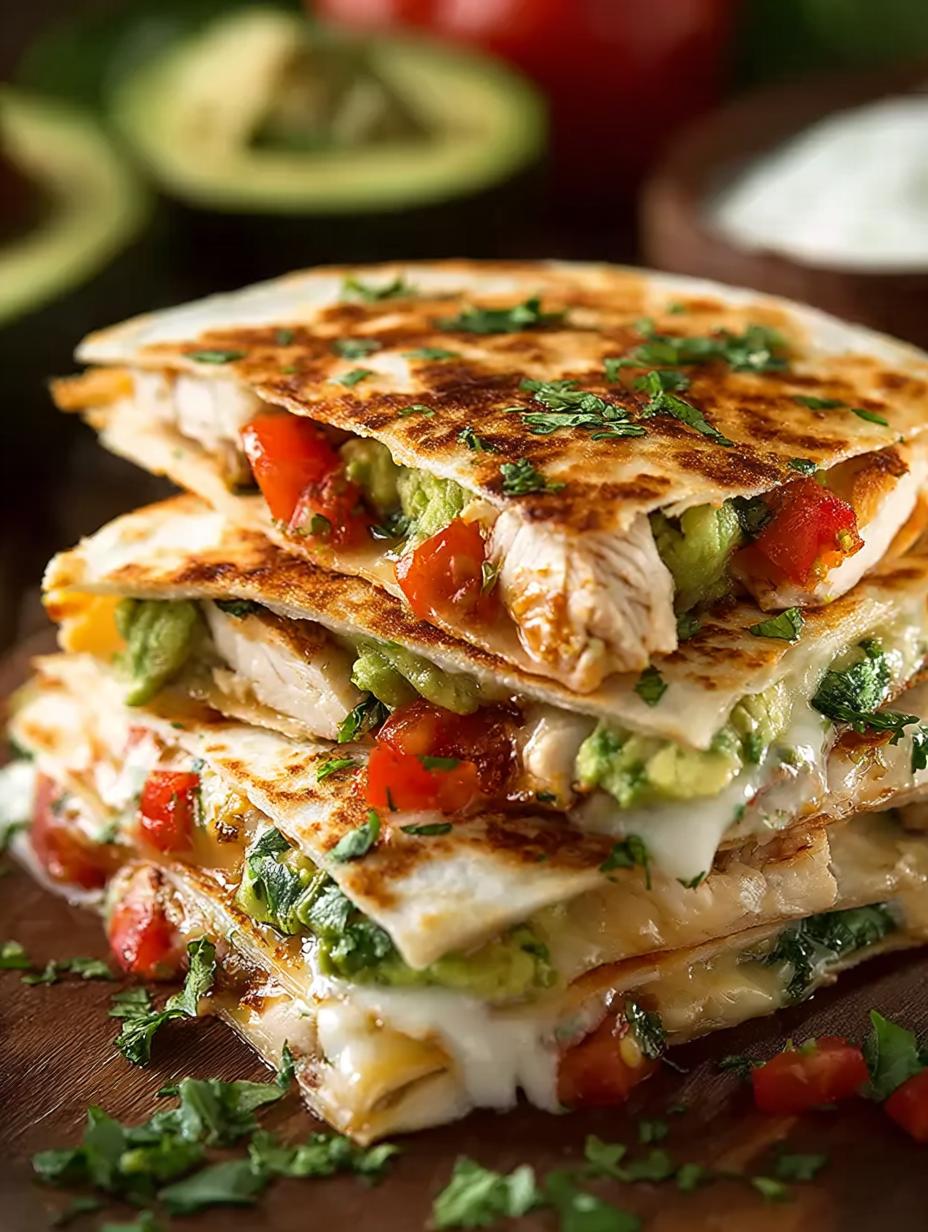 Hahnchen Avocado Quesadillas