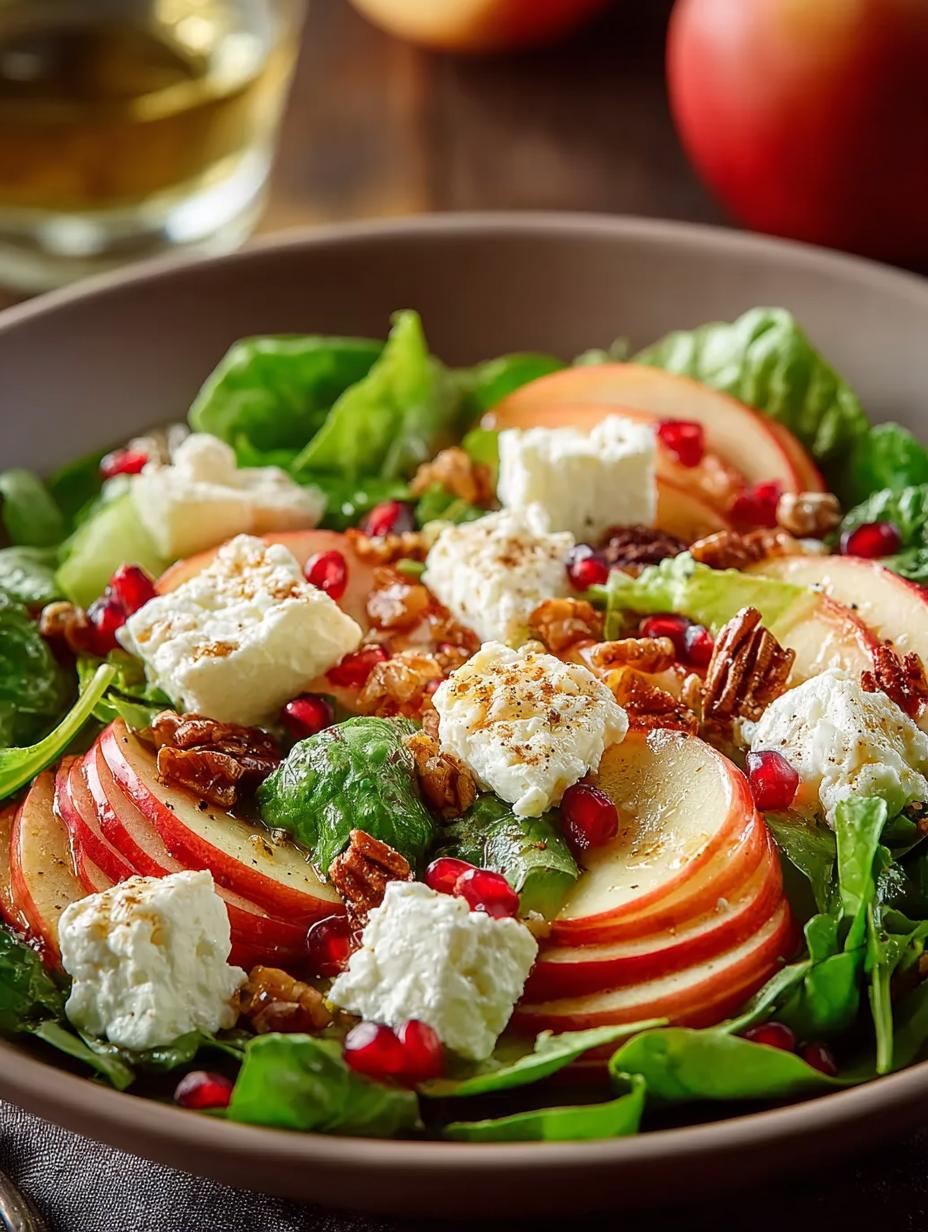 Herbstlicher Honig Apfel Feta