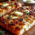 Hot Honey Knoblauchbrot Pizza