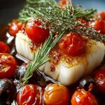 Kabeljau Mit Tomaten Oliven