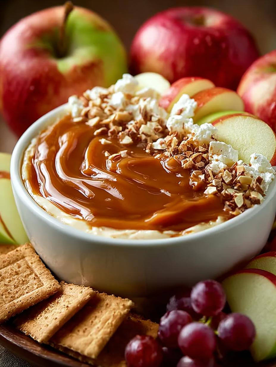 Karamell Apfel Dip Mit