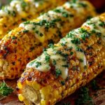 Kase Knoblauch Butter Maiskolben
