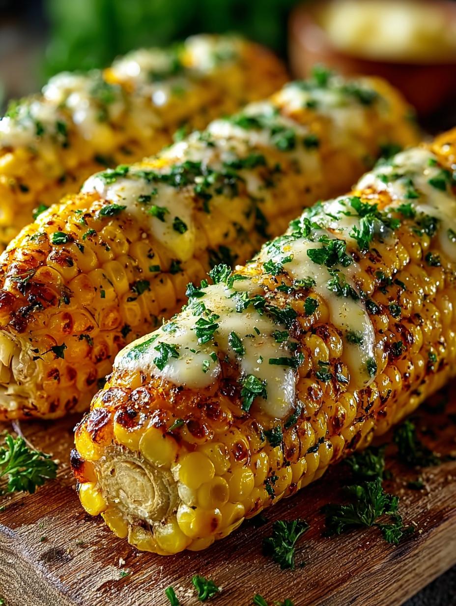 Kase Knoblauch Butter Maiskolben