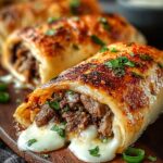 Keto Philly Cheesesteak Rolls