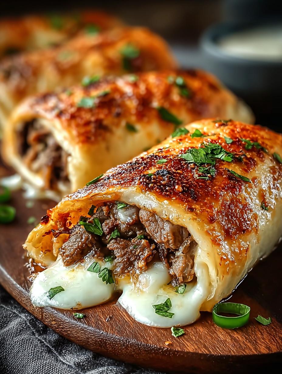 Keto Philly Cheesesteak Rolls