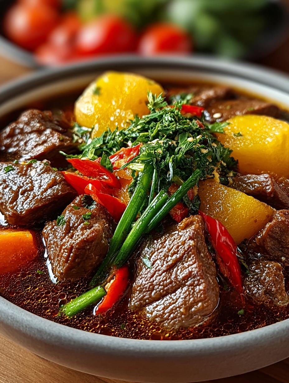 Kho Vietnamesischer Rindereintopf Mit