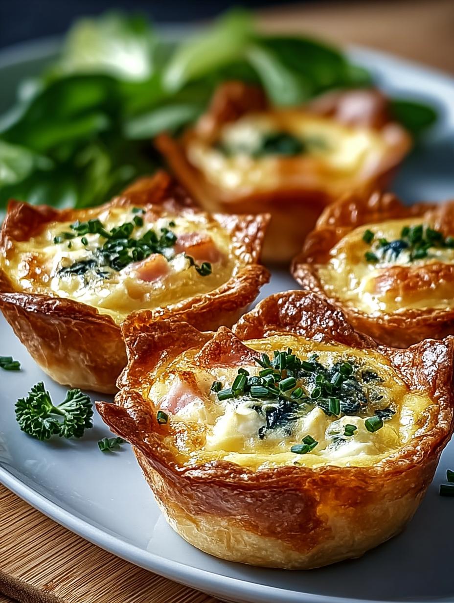 Knusprige Mini Fruehstueckquiches