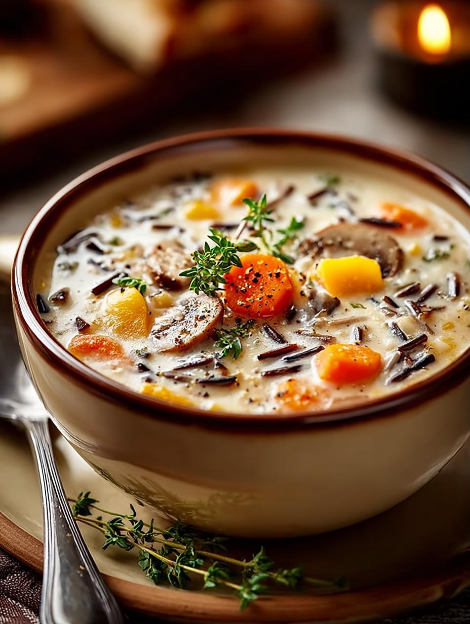 Kuschelige Herbst Wildreis Soep: Een Verrukkelijke Knuffel - Kuschelige Herbst Wildreis Suppe - main visual representation