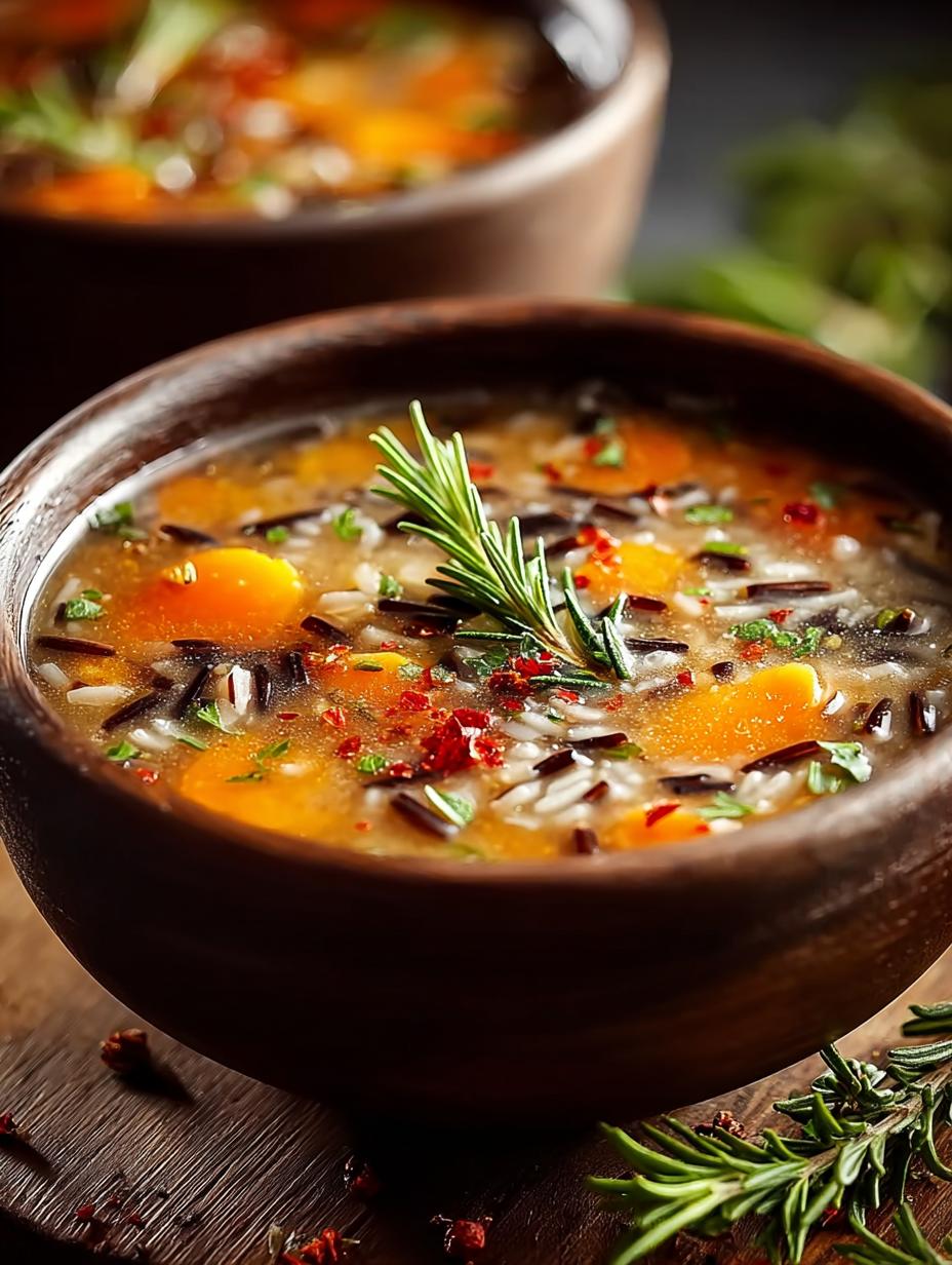 Kuschelige Herbst Wildreis Soep: Een Verrukkelijke Knuffel - Kuschelige Herbst Wildreis Suppe - additional detail