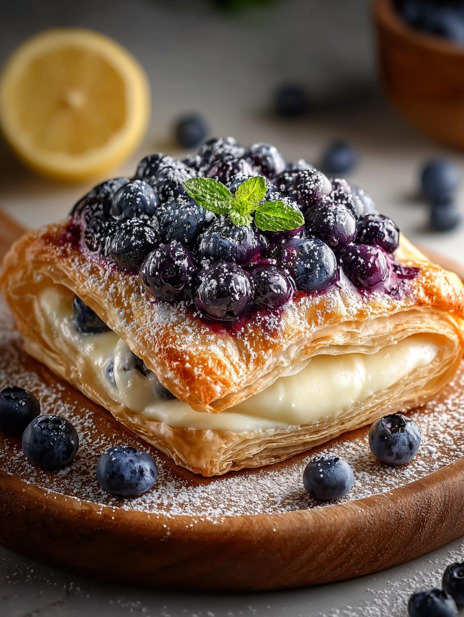 Lemon Blueberry Puff Pastry