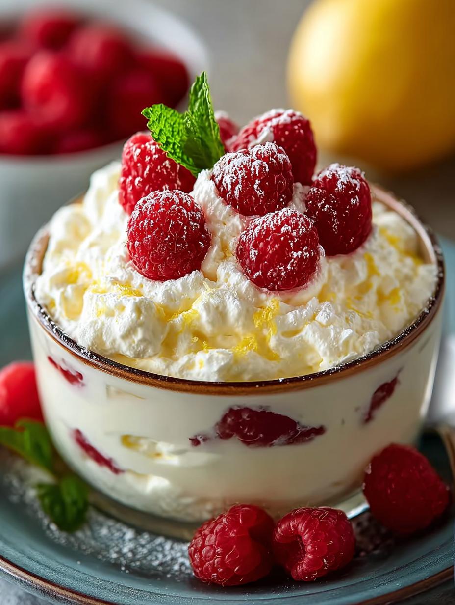 Lemon Raspberry Fluff