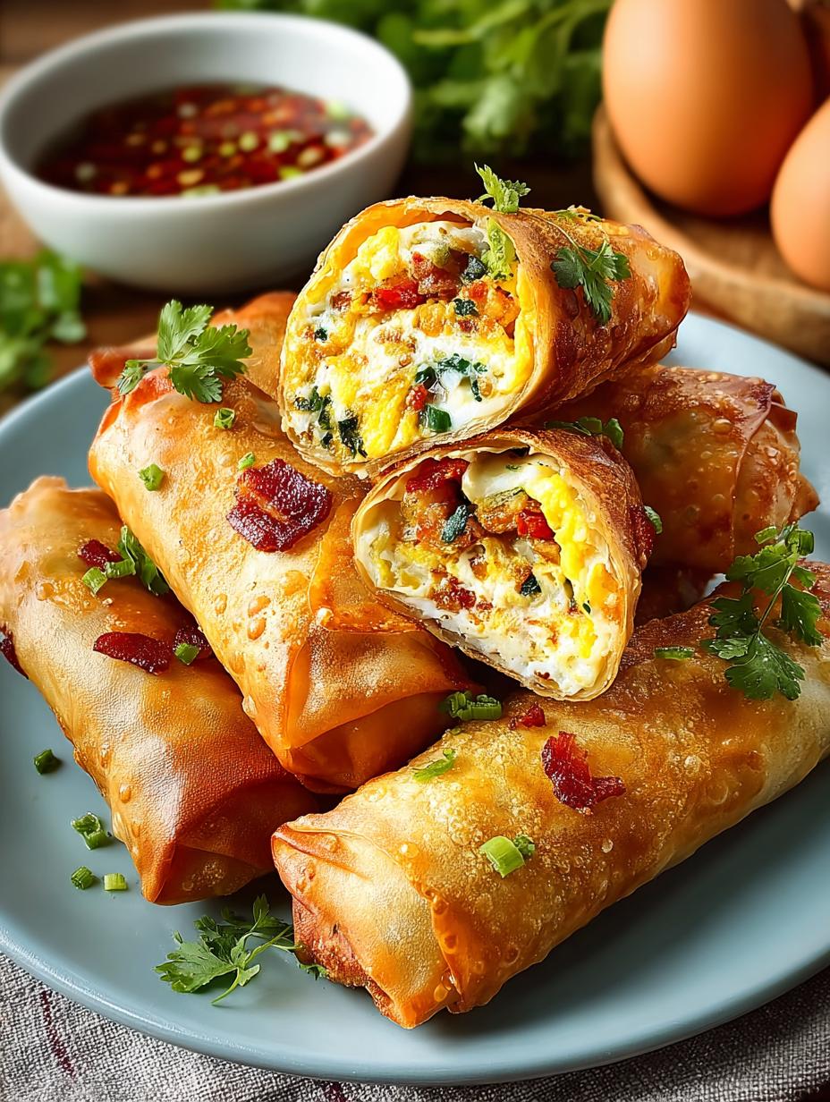 Loaded Breakfast Egg Rolls