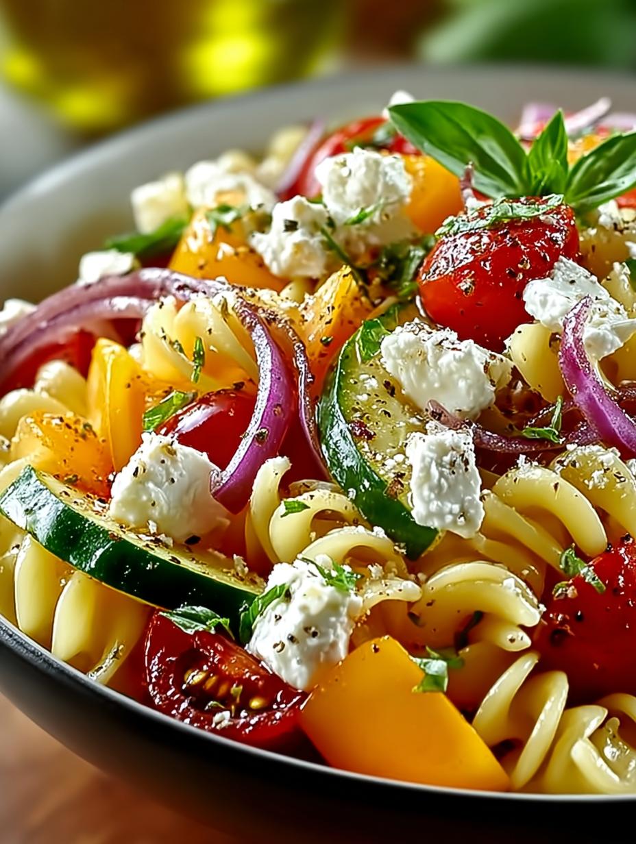 Nudelsalat Mit Feta Und