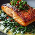 Ofen Lachs Auf Cremigem