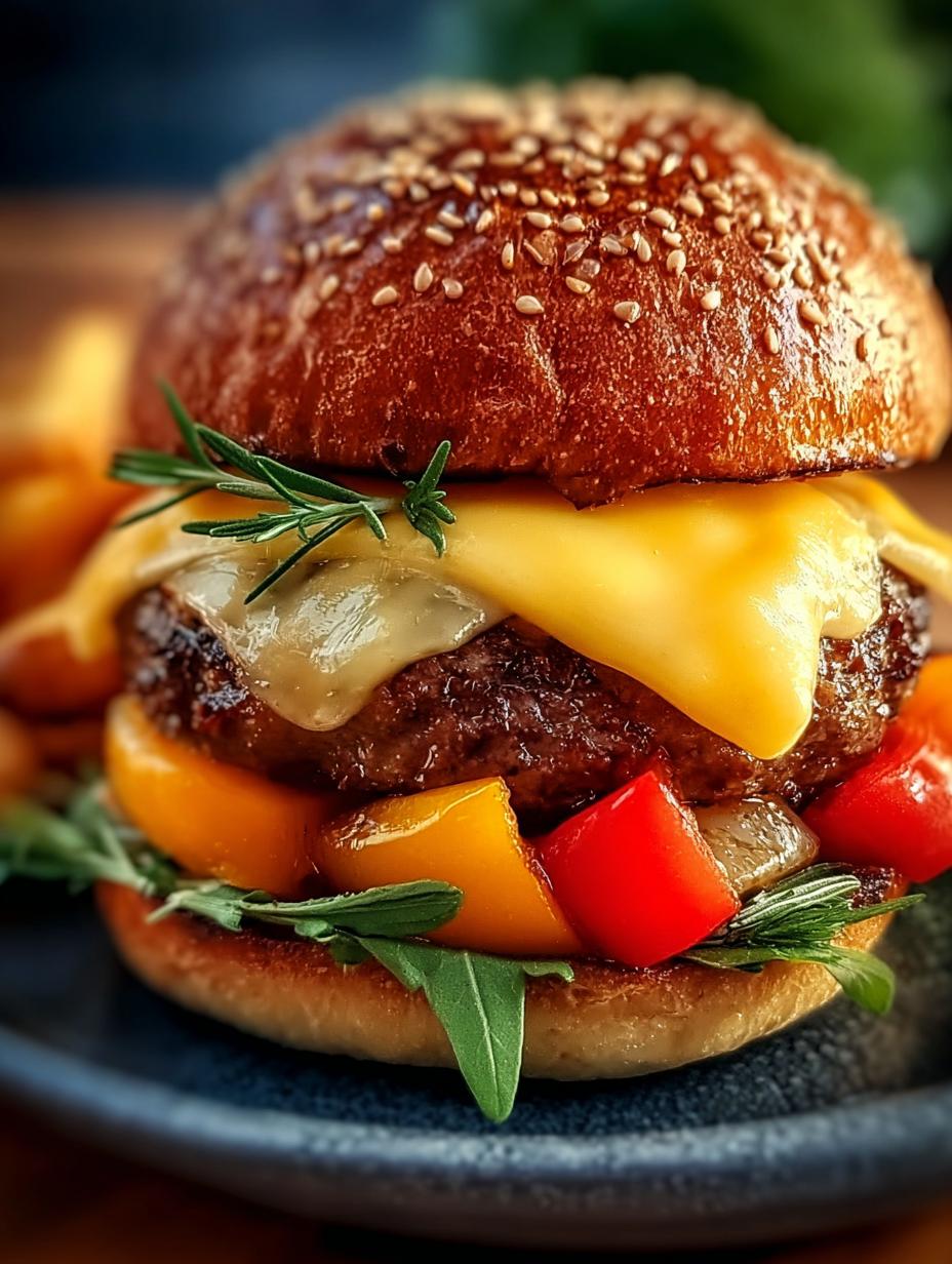 Ofengemuese Cheeseburger Vom Blech