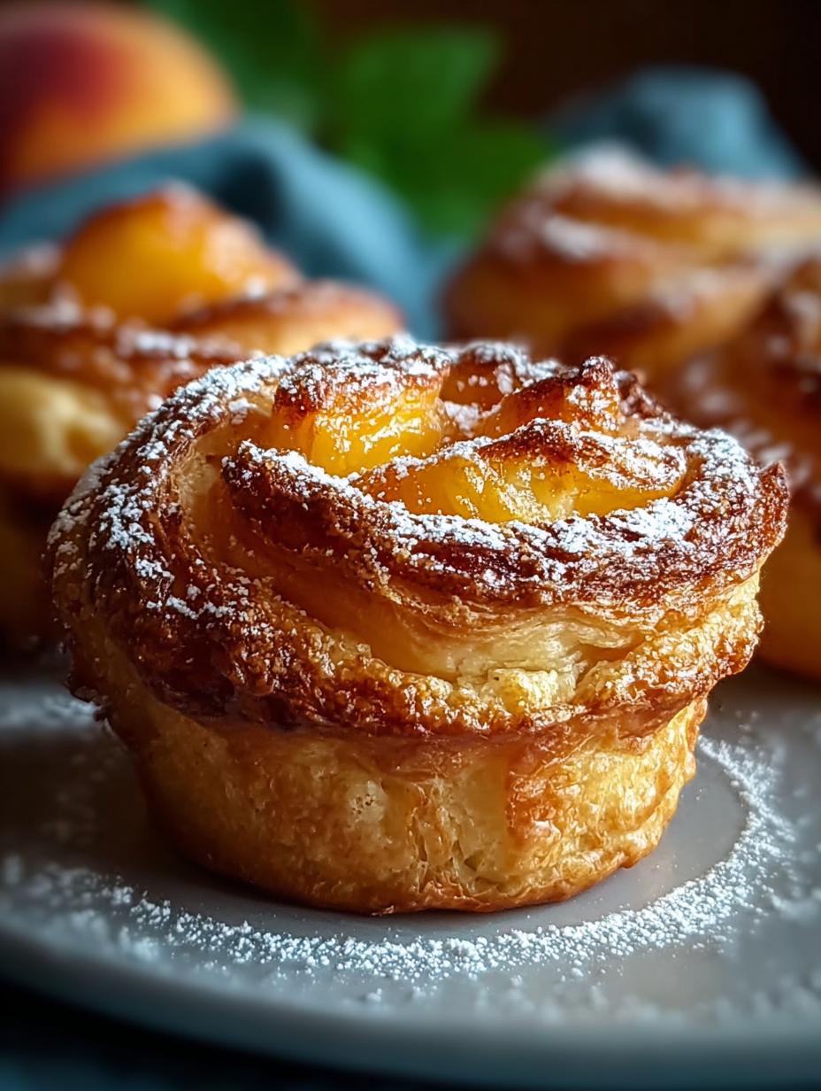 Pfirsich Pie Cruffins