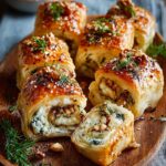 Pickled Walnut Cheese Rolls