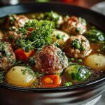 Rosenkohl Hackbaellchen Eintopf