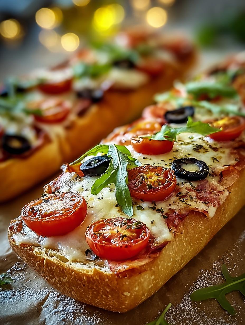 Schnelle Pizza Baguettes Aus