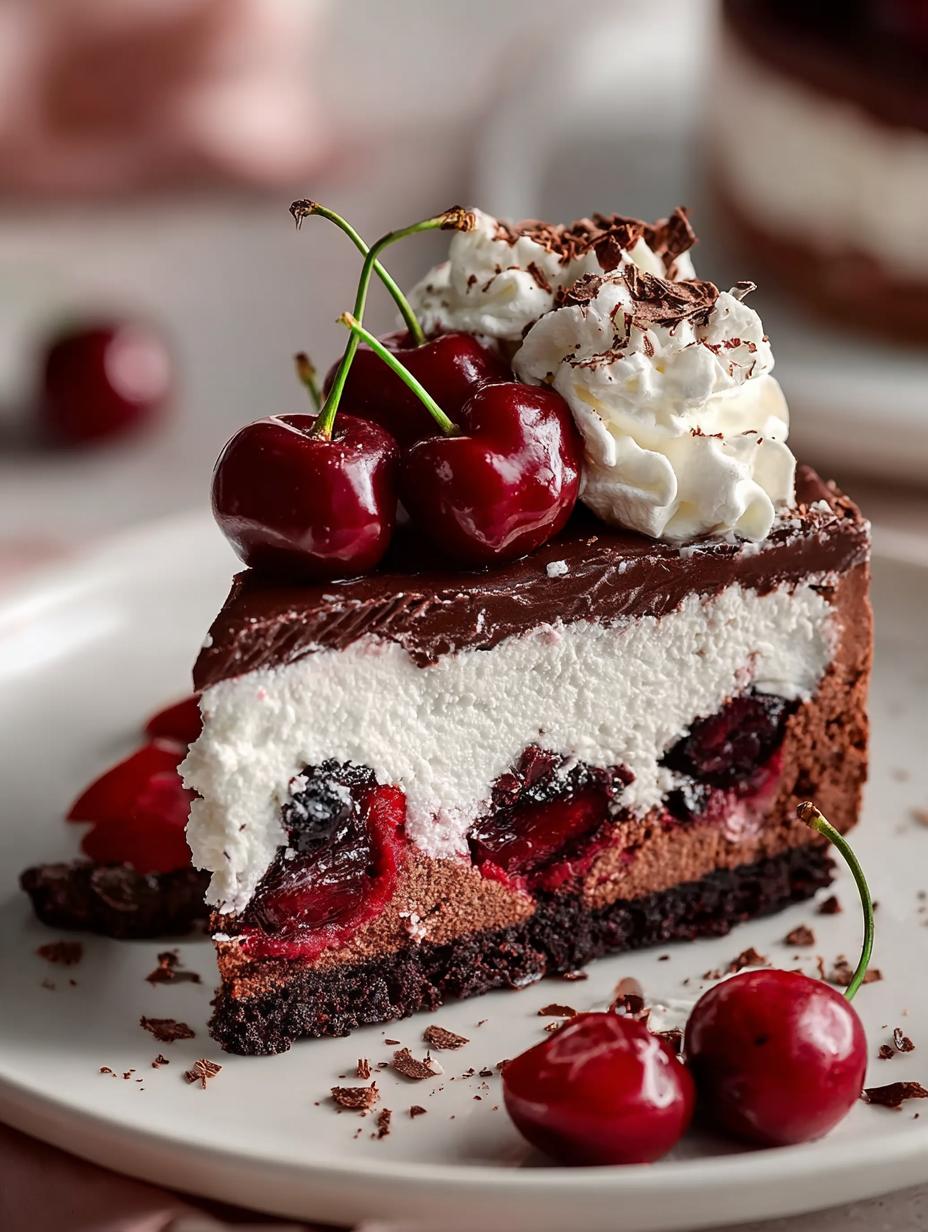 Schwarze Kirschen Eiscreme Kuchen: 1 Onweerstaanbaar recept - Schwarze Kirschen Eiscreme Kuchen - main visual representation